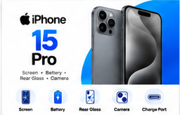 iPhone 15 Pro repair services at Laptop Workshop