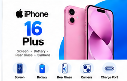 iPhone 16 Plus repair services at Laptop Workshop