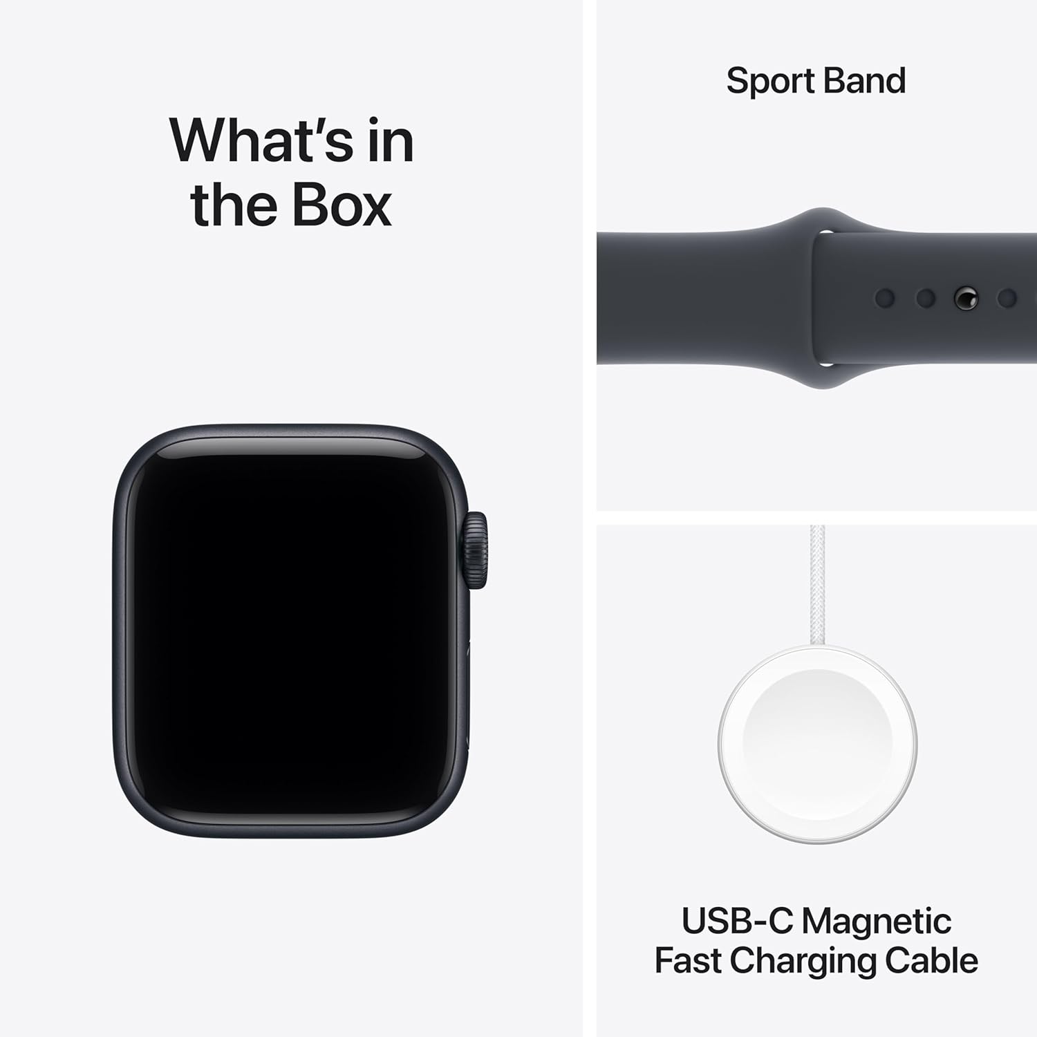 Apple Watch SE (3rd generation) 40mm, GPS, Midnight with S/M band,