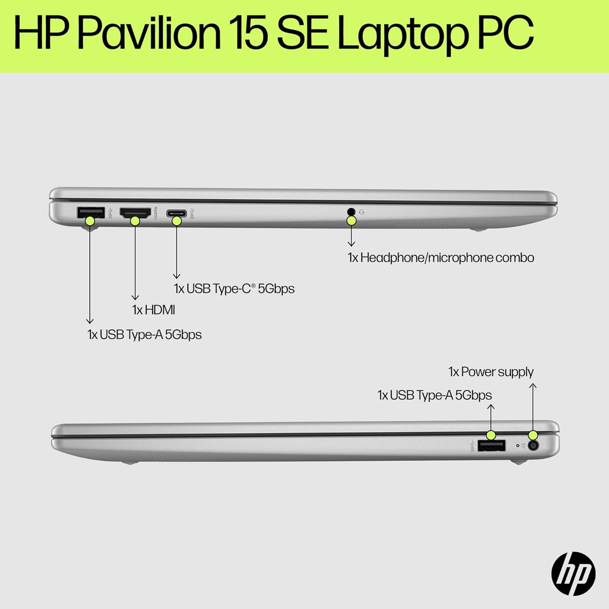 HP 15.6-inch Full HD Laptop Intel Core i3-N305 8GB RAM 512GB SSD