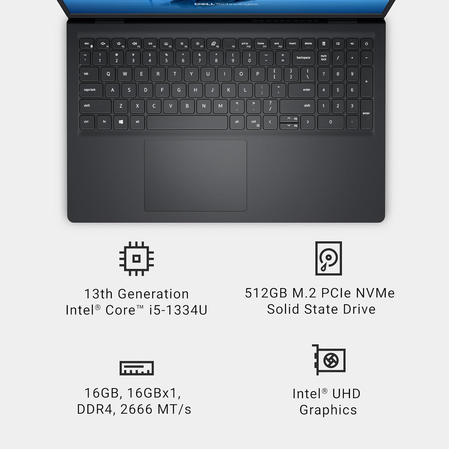 Dell Inspiron 15 - Intel Core i5 16GB 512GB SSD Win11 Laptop