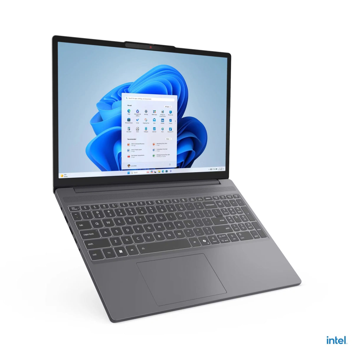 Lenovo IdeaPad Slim 3 16IRH10 Luna Grey - open front angle