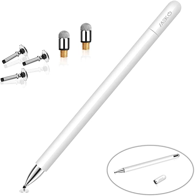 MEKO Stylus Pens for Touch Screens, Stylus Pen for iPad, Tablet Stylus Pencil with Magnetic Cap, High Sensitivity Fine Point Universal for