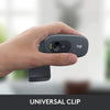 Logitech C270 HD Webcam, HD 720p/30fps, Widescreen HD Video Calling