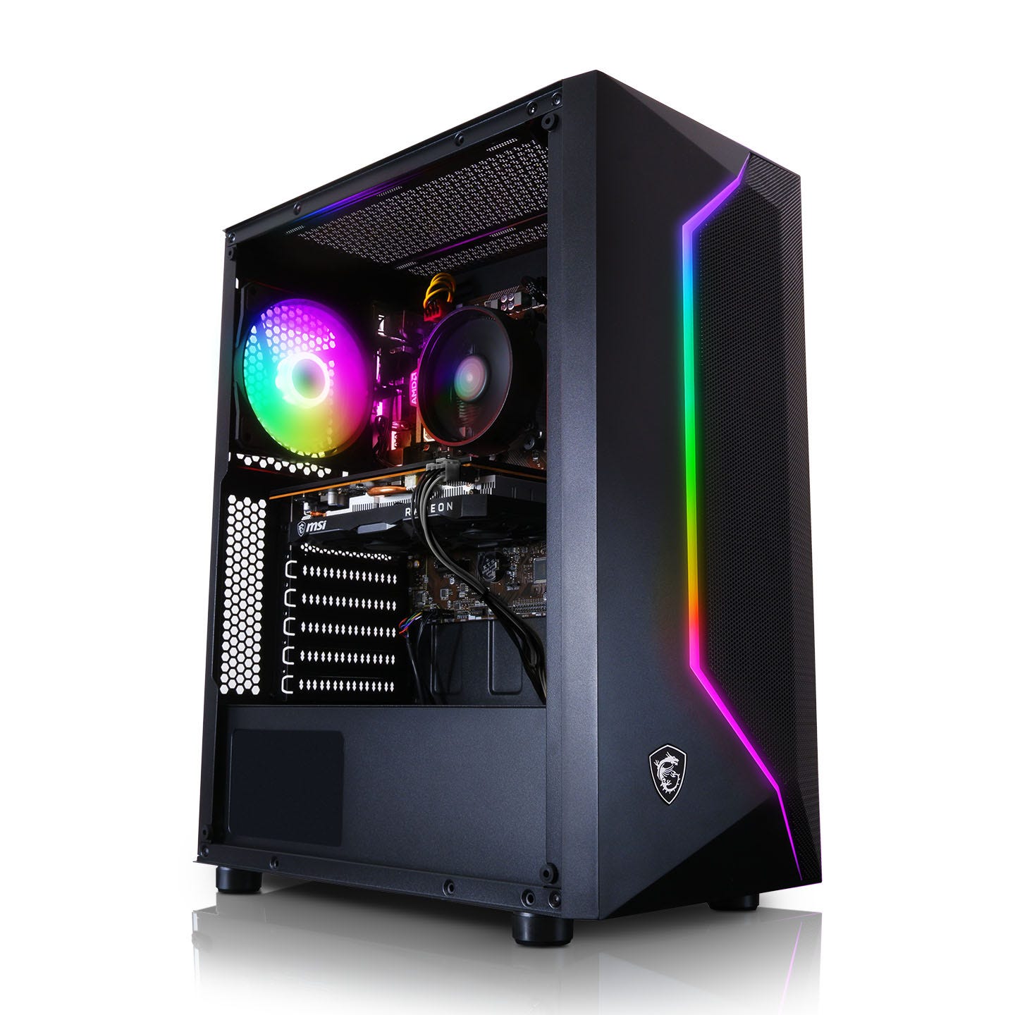 LWS Entry to Mid-Range Gaming VR Ready PC Nvidia MSI GTX 1650 4GB DDR5 Graphics AMD Ryzen 5 4500 16GB RAM 512GB SSD Win11