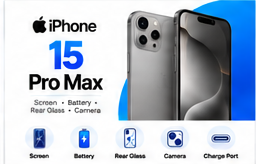 iPhone 15 Pro Max repair services at Laptop Workshop
