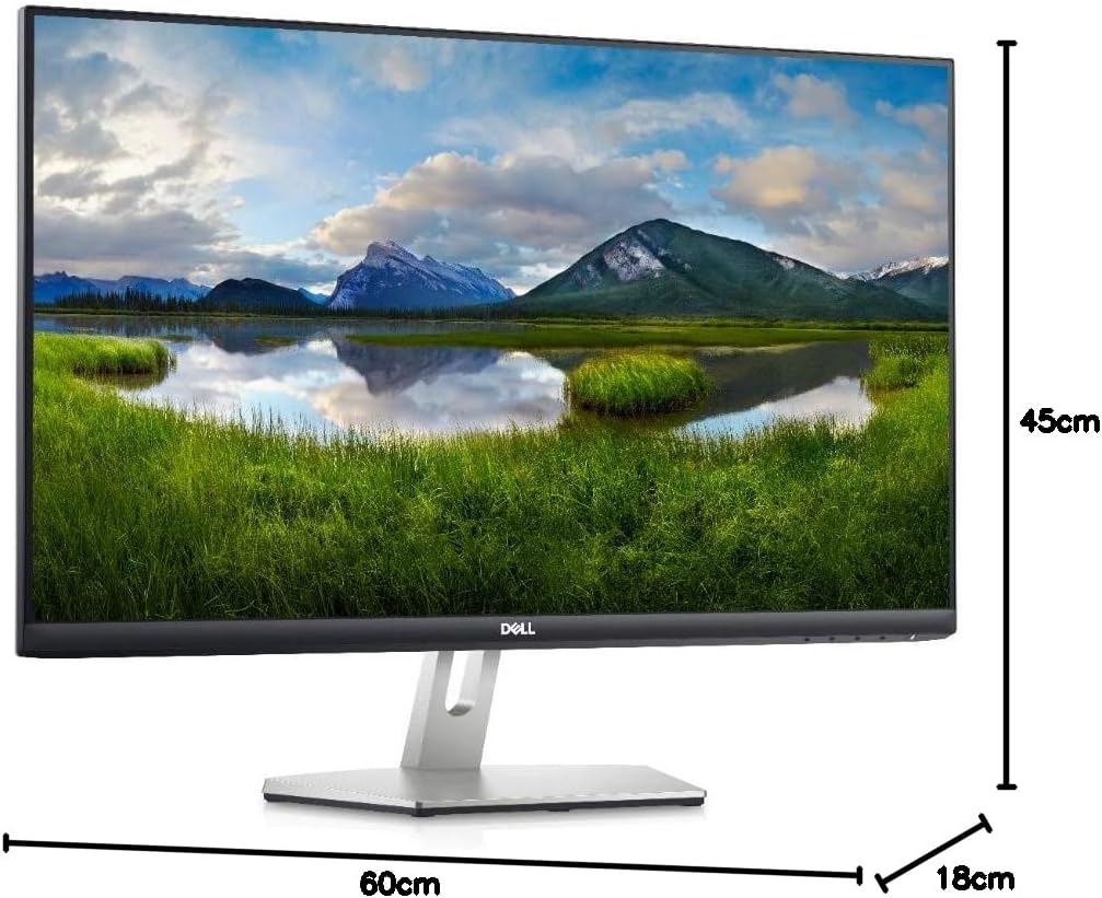 Dell S2725HS 27 Inch Full HD Monitor, IPS, 4ms, Built-in Speakers, 2x HDMI, 3 Year Warranty, Silver