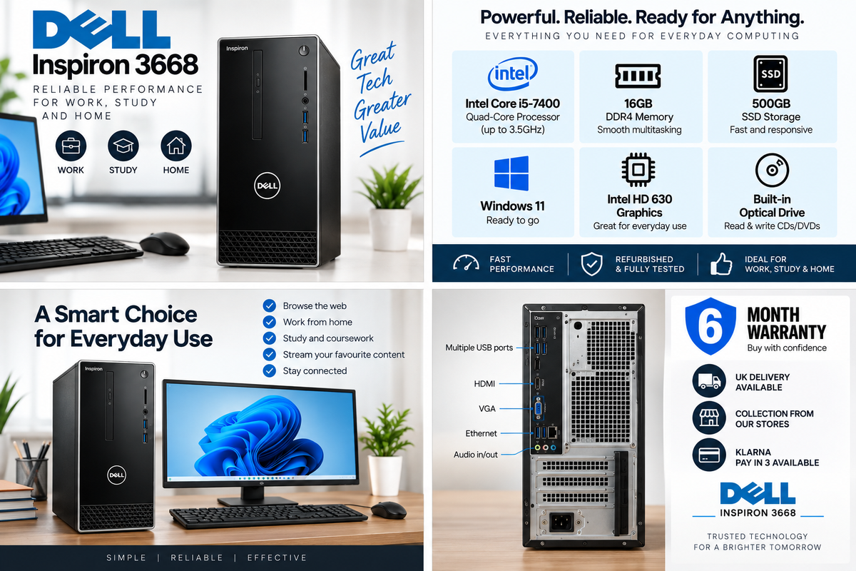 Dell Inspiron PC i5 16GB 512GB SSD Windows 11 PC