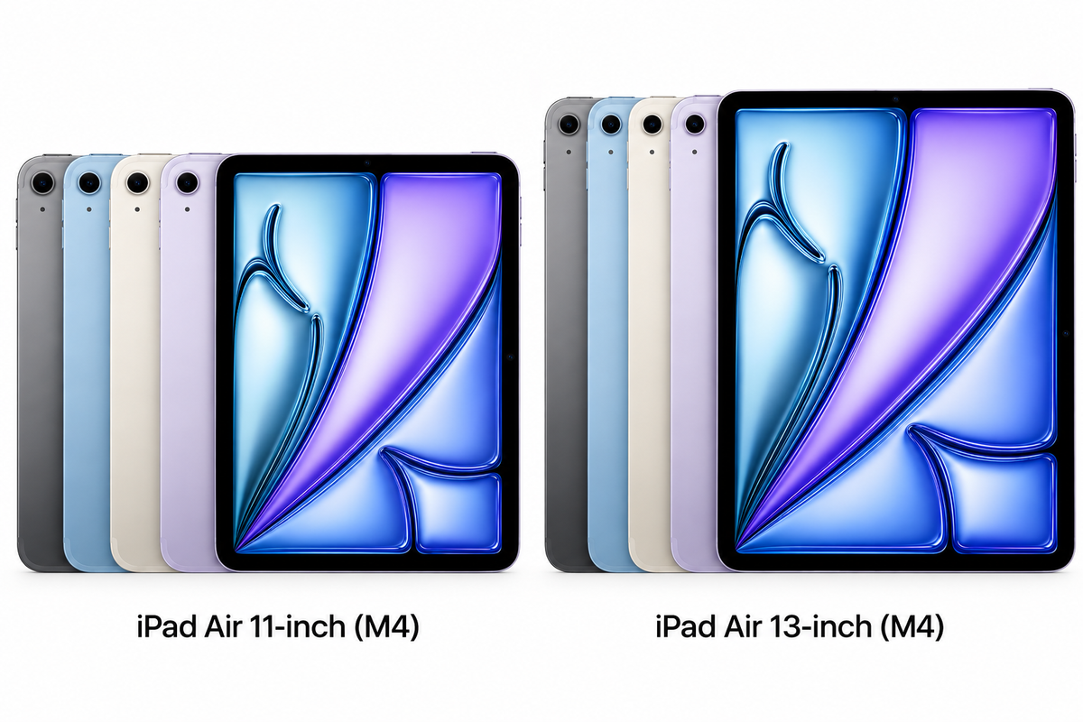 Apple iPad Air 11-inch M4 in Space Grey, Blue, Starlight and Purple