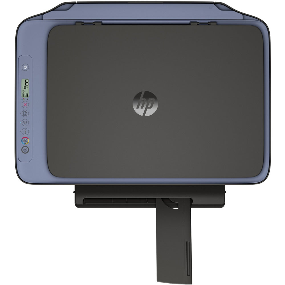 HP DeskJet 2921 printer top view and controls