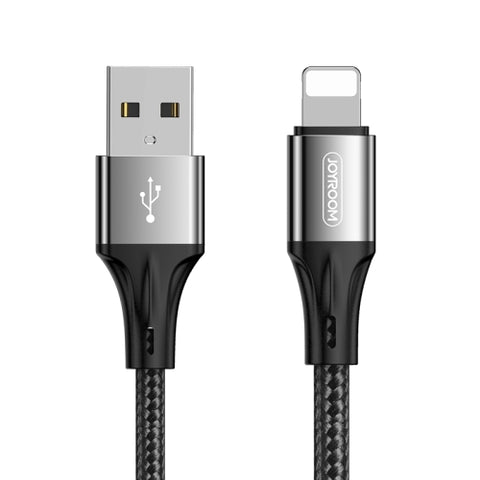 JoyRoom | Braided USB-A to Lightning Fast Charge Data Cable | 3A | 1M | Black