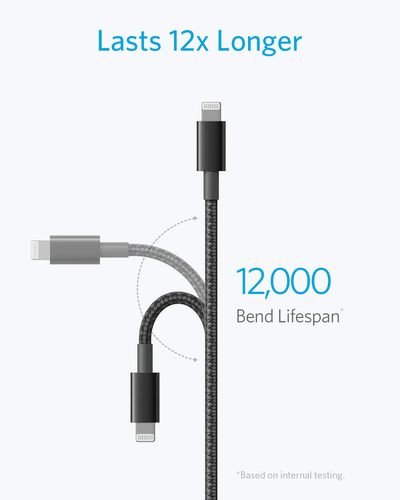 Anker iPhone Charger Cable 6 ft Lightning Cable 331 Cable