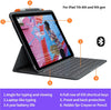 Logitech iPad (7th & 8th Generation) Keyboard Case | Slim Folio with Integrated Wireless Keyboard Graphite