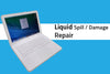Macbook 13 inch White Liquid Damage