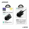 JoyRoom | Dual Port 20W PD3.0 Fast Charger | USB-A & USB-C | L-QP205 | Black | UK Plug